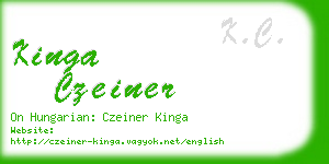 kinga czeiner business card